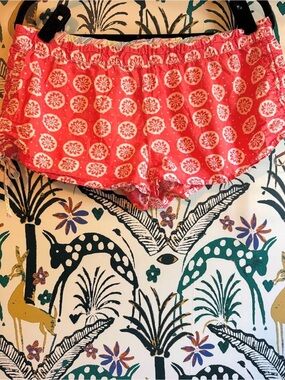 Old Navy Coral Pink Floral-Print Lounge Shorts